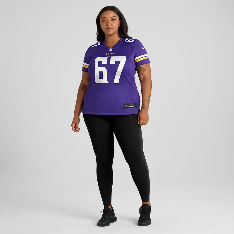 Maillot Nike Justin Skule violet pour femme des Vikings du Minnesota