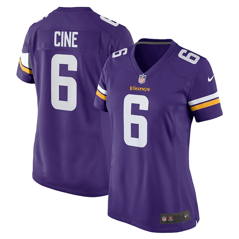 Maillot de joueur jeu Nike Lewis Cine violet Minnesota Vikings pour femme