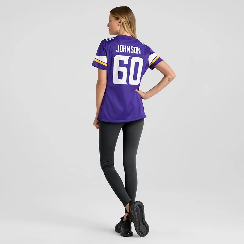 Women's Nike Marcellus Johnson  Purple Minnesota Vikings Team Game Jersey