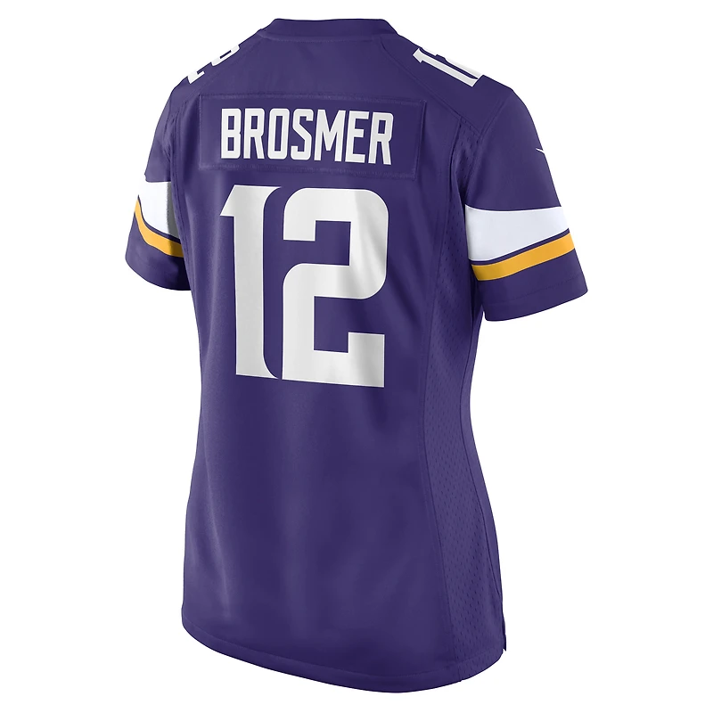 Women's Nike Max Brosmer  Purple Minnesota Vikings Team Game Jersey