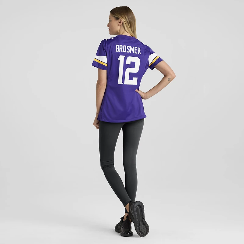 Maillot Nike Max Brosmer violet pour femme des Vikings du Minnesota
