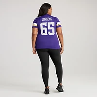 Maillot de match Nike Michael Jurgens violet des Vikings du Minnesota pour femme