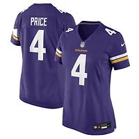 Women's Nike Myles Price  Purple Minnesota Vikings Team Game Jersey