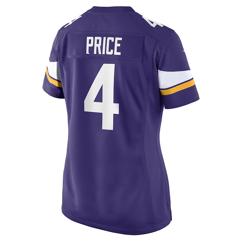 Maillot Nike Myles Price violet pour femme des Vikings du Minnesota