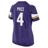 Maillot Nike Myles Price violet pour femme des Vikings du Minnesota