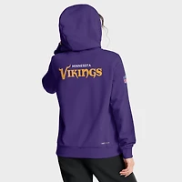 Sweat à capuche Nike violet Minnesota Vikings Sideline Standard Issue Initial Home Dri-FIT pour femme