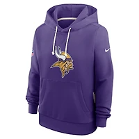 Sweat à capuche Nike violet Minnesota Vikings Sideline Standard Issue Initial Home Dri-FIT pour femme