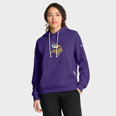 Women's Nike Purple Minnesota Vikings Sideline Standard Issue Initial Home Dri-FIT Hoodie