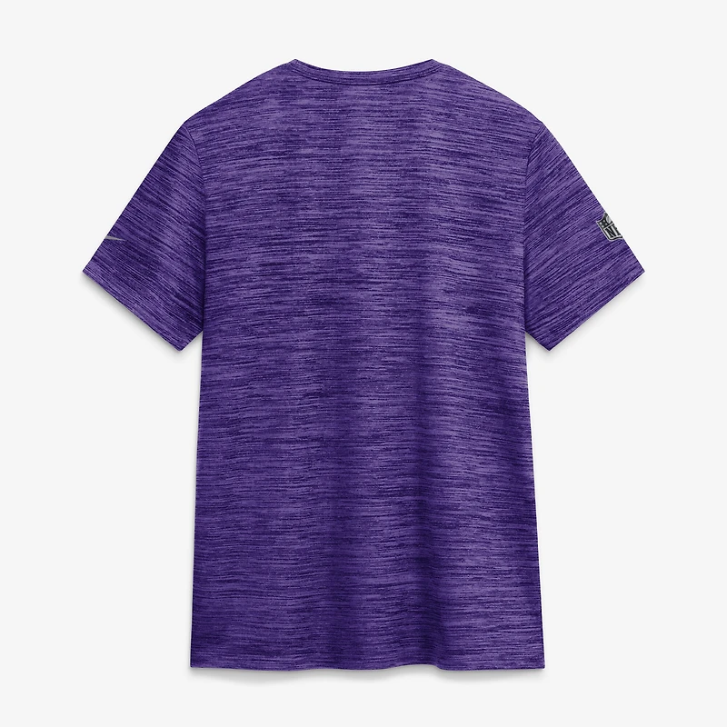 T-shirt Nike violet Minnesota Vikings Sideline Velocity Dri-FIT pour femme