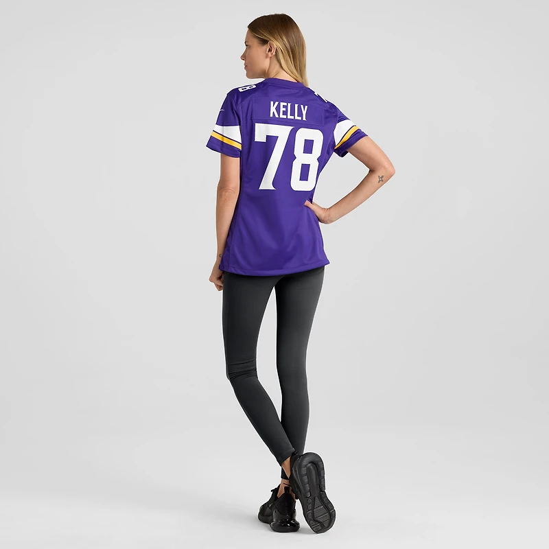 Women's Nike Ryan Kelly  Purple Minnesota Vikings Team Game Jersey