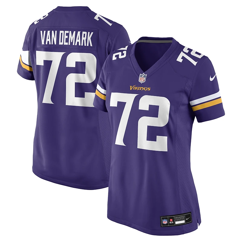 Women's Nike Ryan Van Demark  Purple Minnesota Vikings Team Game Jersey