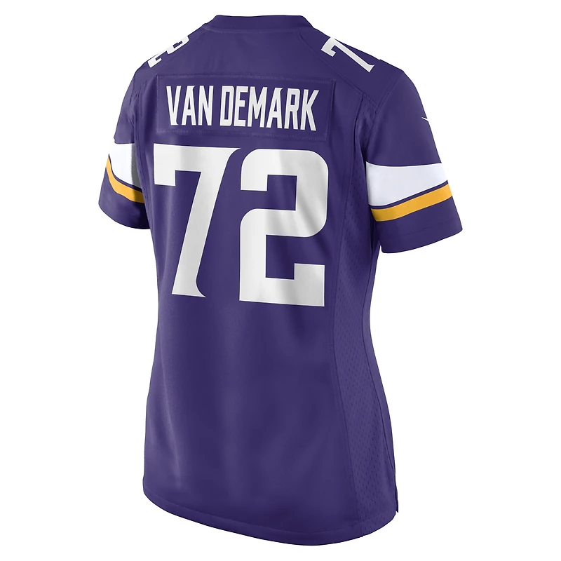Women's Nike Ryan Van Demark  Purple Minnesota Vikings Team Game Jersey