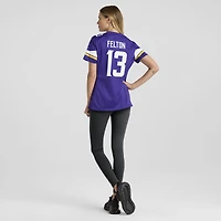 Maillot Nike Tai Felton violet pour femme des Vikings du Minnesota