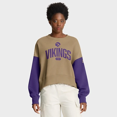 Sweat-shirt surdimensionné Nike Tan Minnesota Vikings pour femme
