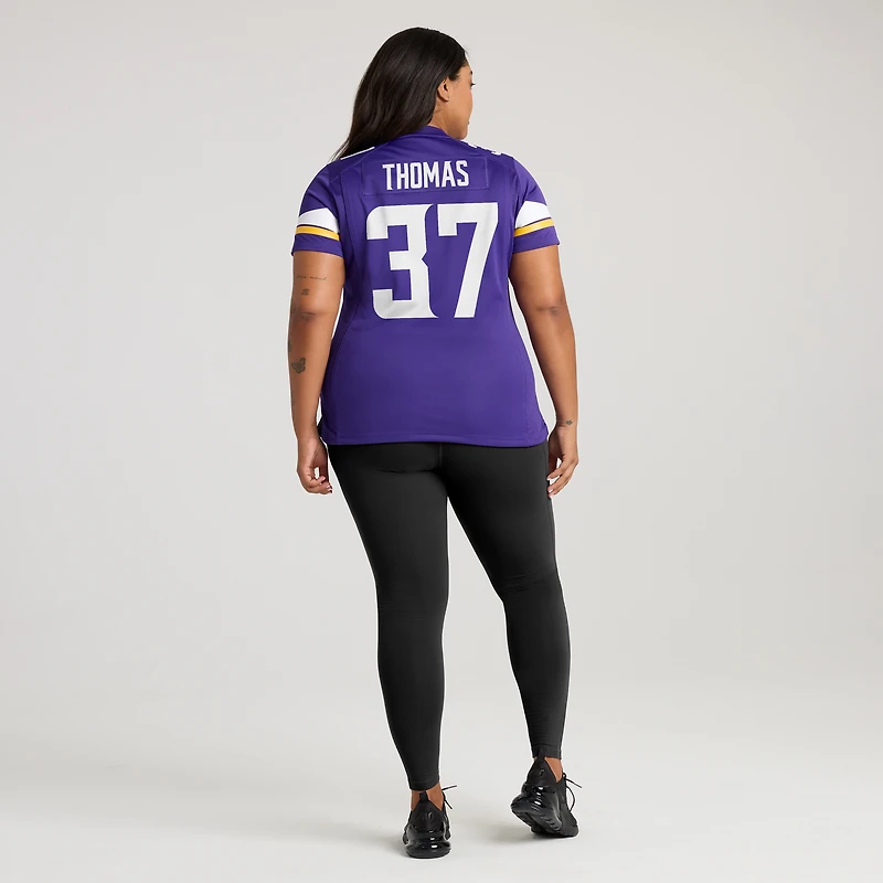 Women's Nike Tavierre Thomas  Purple Minnesota Vikings Team Game Jersey