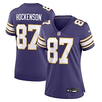 Nike T.J. pour Femme Maillot de joueur violet Hockenson des Vikings du Minnesota