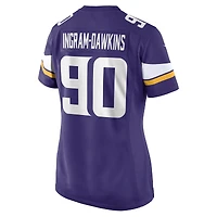 Women's Nike Tyrion Ingram-Dawkins  Purple Minnesota Vikings Team Game Jersey