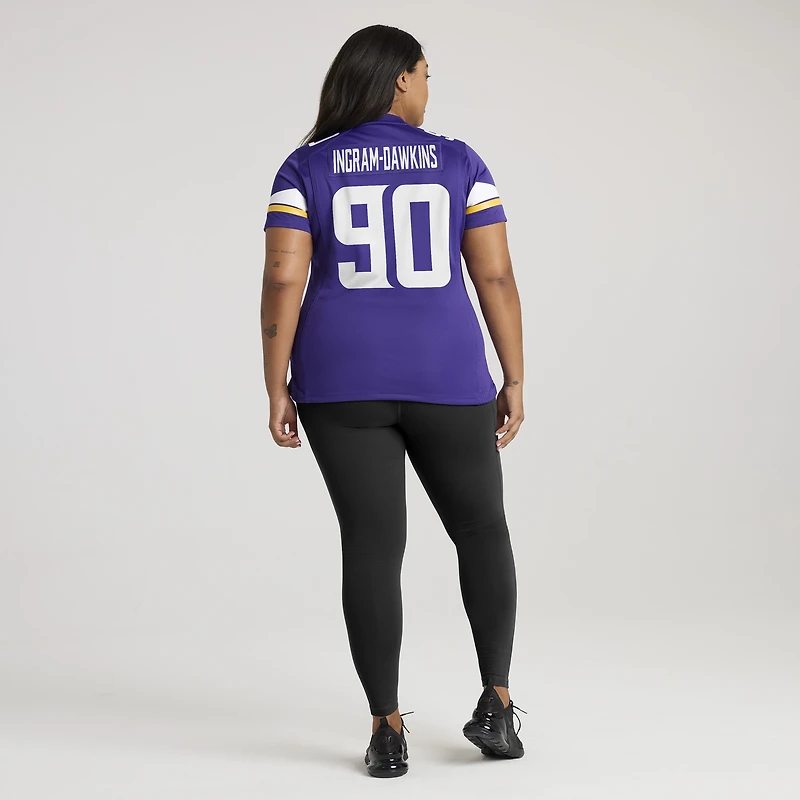 Women's Nike Tyrion Ingram-Dawkins  Purple Minnesota Vikings Team Game Jersey