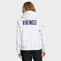 Sweat à capuche Nike blanc Dri-FIT pour femme avec logo alternatif des Vikings du Minnesota