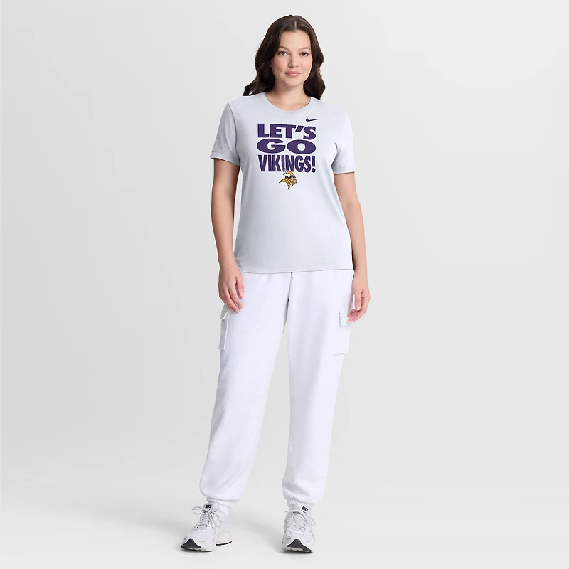 T-shirt Nike blanc Minnesota Vikings Primetime pour femmes