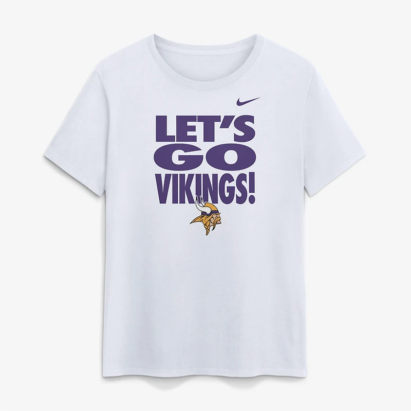 T-shirt Nike blanc Minnesota Vikings Primetime pour femmes
