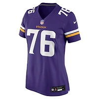 Women's Nike Will Fries  Purple Minnesota Vikings Team Game Jersey