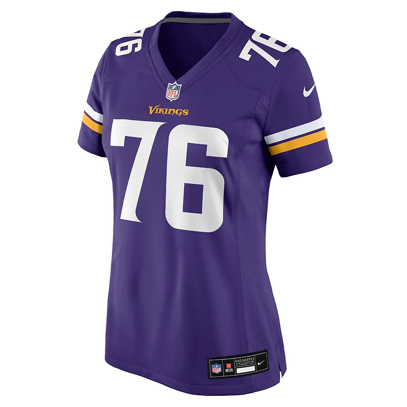 Women's Nike Will Fries Purple Minnesota Vikings Team Game Jersey