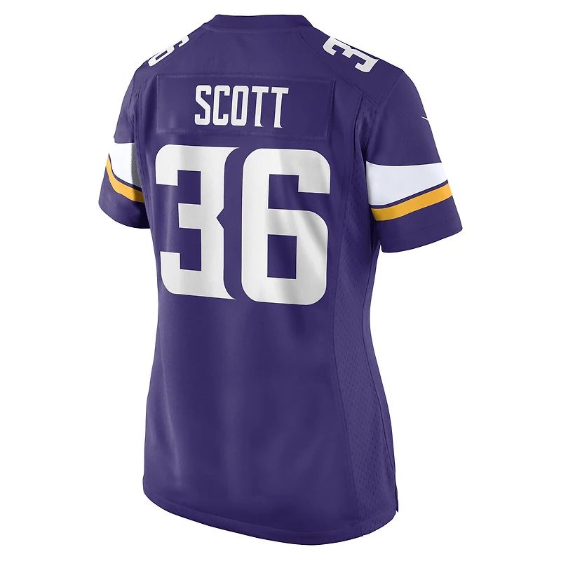 Women's Nike Zavier Scott  Purple Minnesota Vikings Team Game Jersey