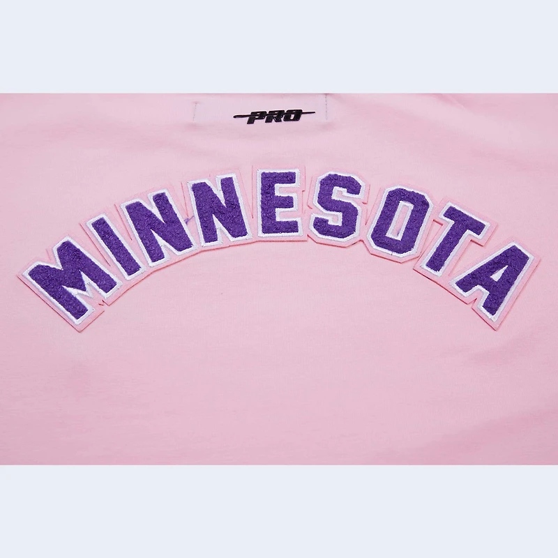 Women's Pro Standard Pink Minnesota Vikings Cropped Boxy T-Shirt