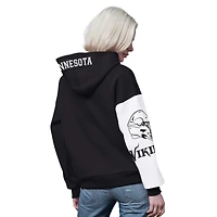 Women's Starter  Black Minnesota Vikings 4th Down Full-Zip Hoodie