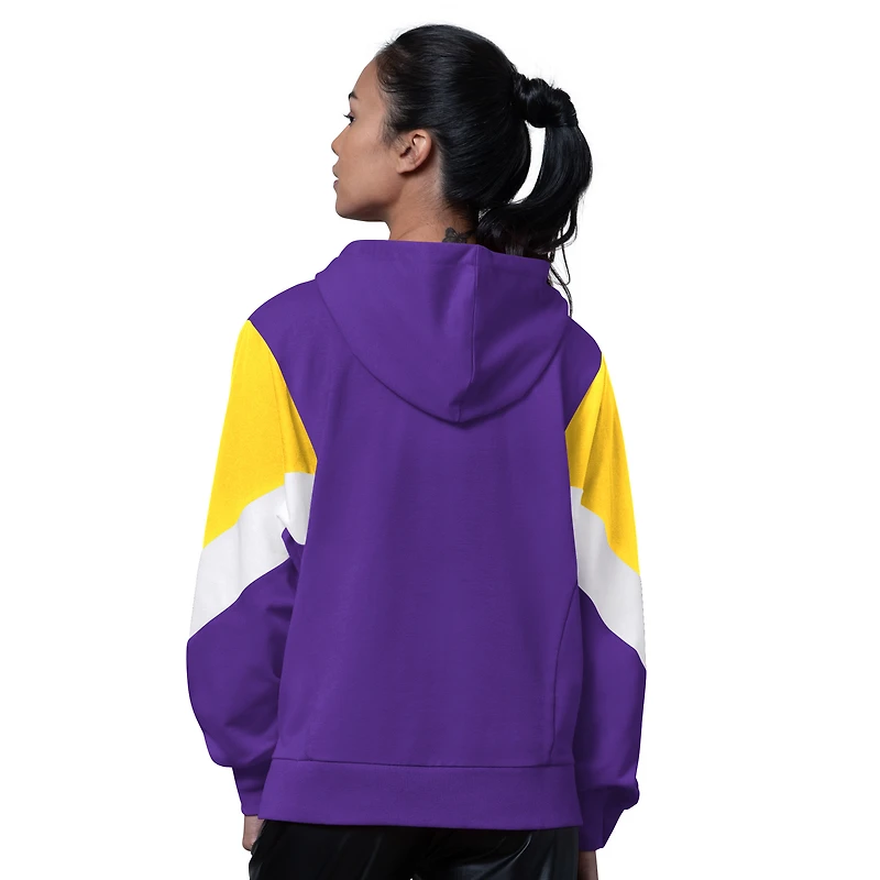Women's Starter Purple Minnesota Vikings Scrimmage Hoodie