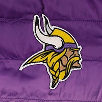 Women's The Wild Collective Purple/Gold Minnesota Vikings Color Block Full-Zip Puffer Jacket
