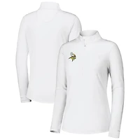 Veste zippée quart de tour Tommy Bahama blanche Minnesota Vikings Sport Playa Vista IslandZone pour femme