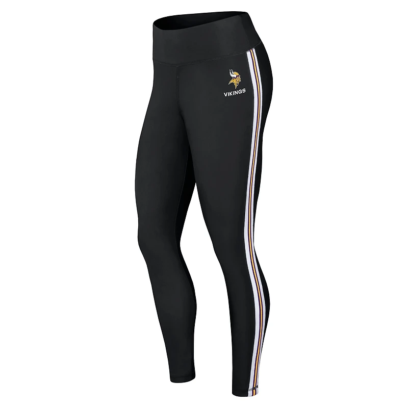 Leggings à blocs de couleurs noirs Minnesota Vikings pour femmes WEAR by Erin Andrews