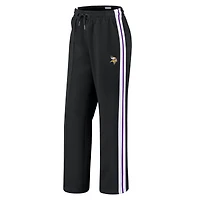 Pantalon droit color-block noir WEAR by Erin Andrews pour femme, motif Vikings du Minnesota