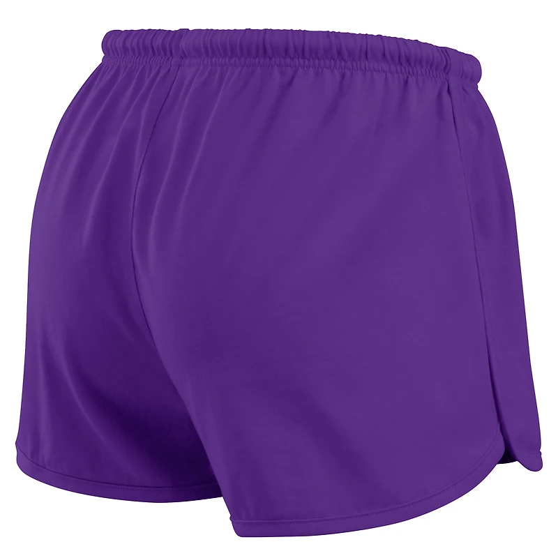 Women's WEAR by Erin Andrews Purple Minnesota Vikings Heavy Rugby Jersey Long Sleeve T-Shirt & Shorts Lounge Set