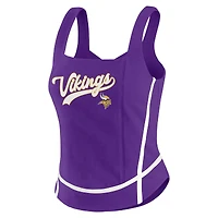 Débardeur à col carré violet pour femme WEAR by Erin Andrews des Minnesota Vikings