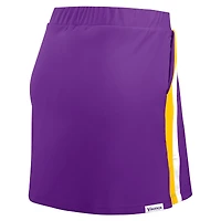 Jupe-short à rayures violettes des Vikings du Minnesota pour femmes par Erin Andrews