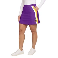 Jupe-short à rayures violettes des Vikings du Minnesota pour femmes par Erin Andrews