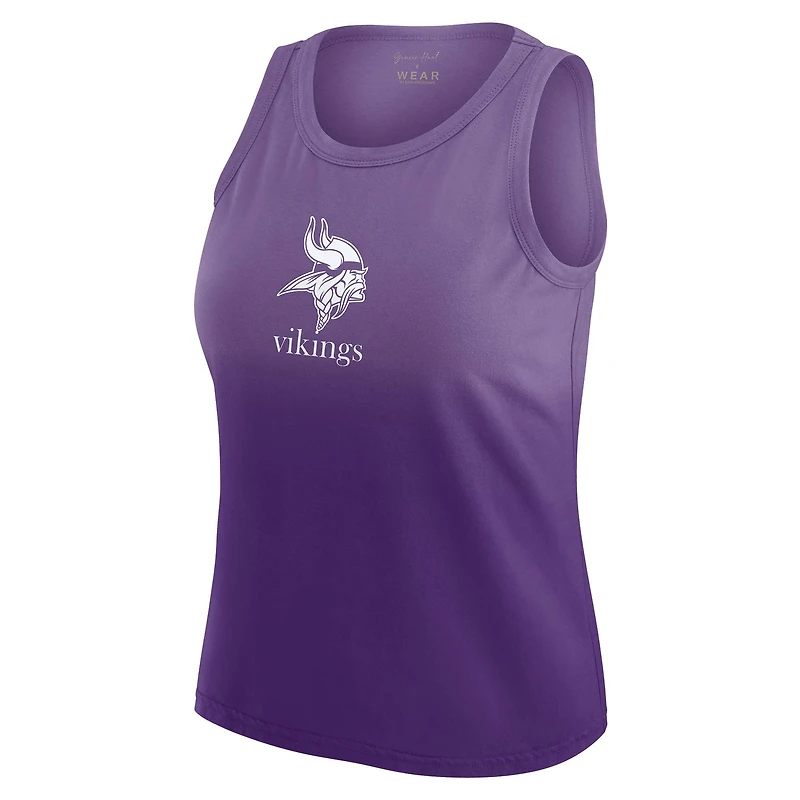 Débardeur violet ombré Minnesota Vikings WEAR by Erin Andrews x Gracie Hunt pour femme