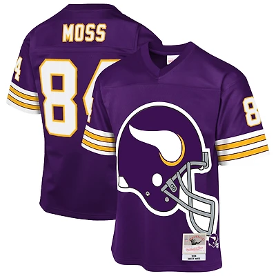 Maillot rétro pour jeunes Mitchell & Ness Randy Moss violet des Vikings du Minnesota 1998