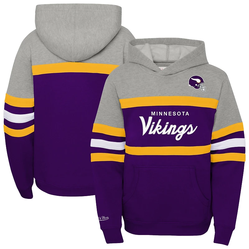 Sweat à capuche rétro violet Mitchell & Ness pour jeunes, entraîneur-chef des Vikings du Minnesota