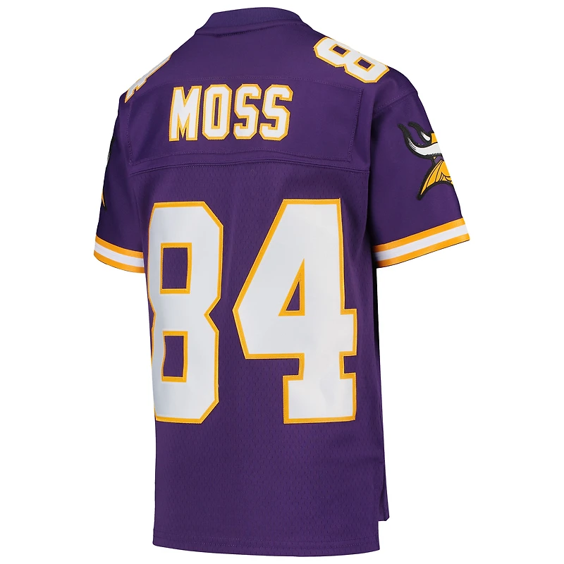 Youth Mitchell & Ness Randy Moss Purple Minnesota Vikings 1998 Legacy Retired Player Jersey