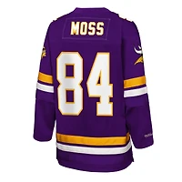 Youth Mitchell & Ness Randy Moss Purple Minnesota Vikings Hockey Fashion Jersey