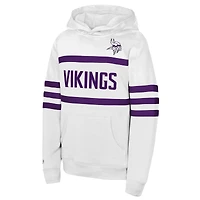 Sweat à capuche blanc Mitchell & Ness pour jeune entraîneur des Vikings du Minnesota White Out