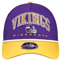 Youth New Era  Purple/Gold Minnesota Vikings  Arch COOLERA 9FORTY A-Frame Adjustable Hat
