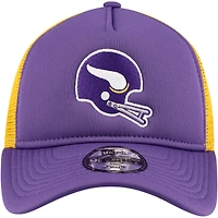 Casquette réglable de camionneur A-Frame 9FORTY violet Minnesota Vikings New Era pour jeune