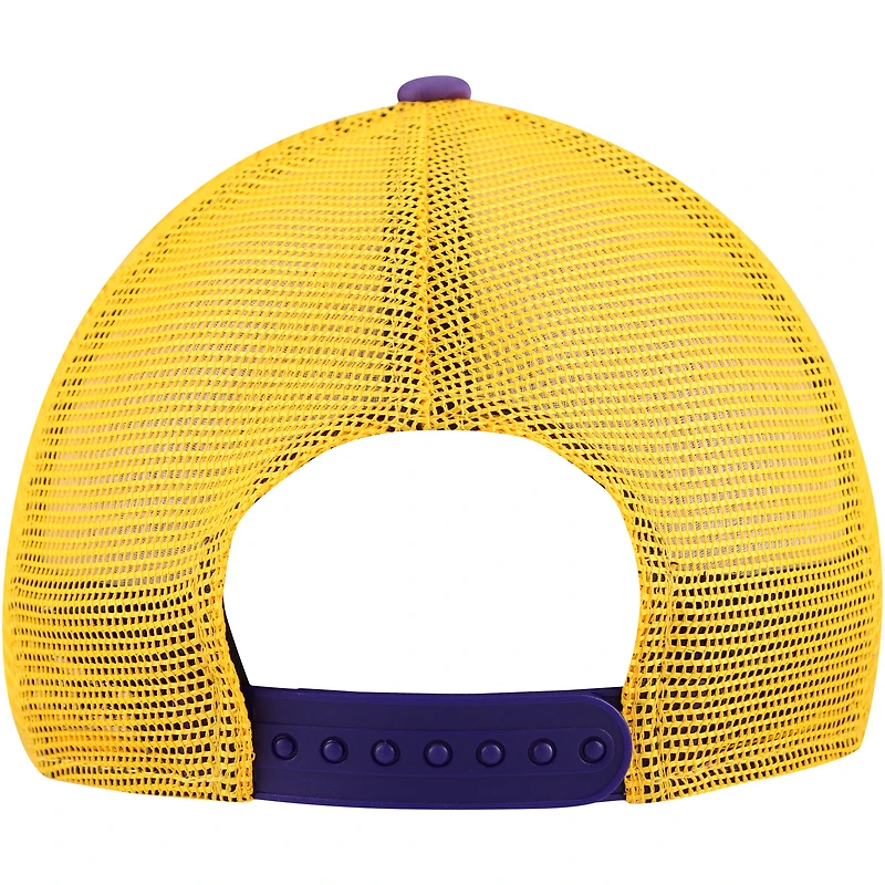 Casquette réglable de camionneur A-Frame 9FORTY violet Minnesota Vikings New Era pour jeune