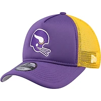 Casquette réglable de camionneur A-Frame 9FORTY violet Minnesota Vikings New Era pour jeune