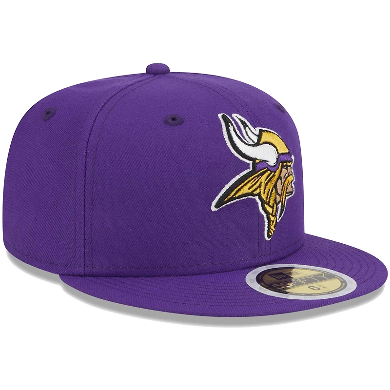 Casquette ajustée 59FIFTY Main des Vikings du Minnesota New Era pourpre pour jeune